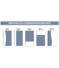 Визитница комбинированная с кольцами на 240 визиток (4 визитки в ряд)